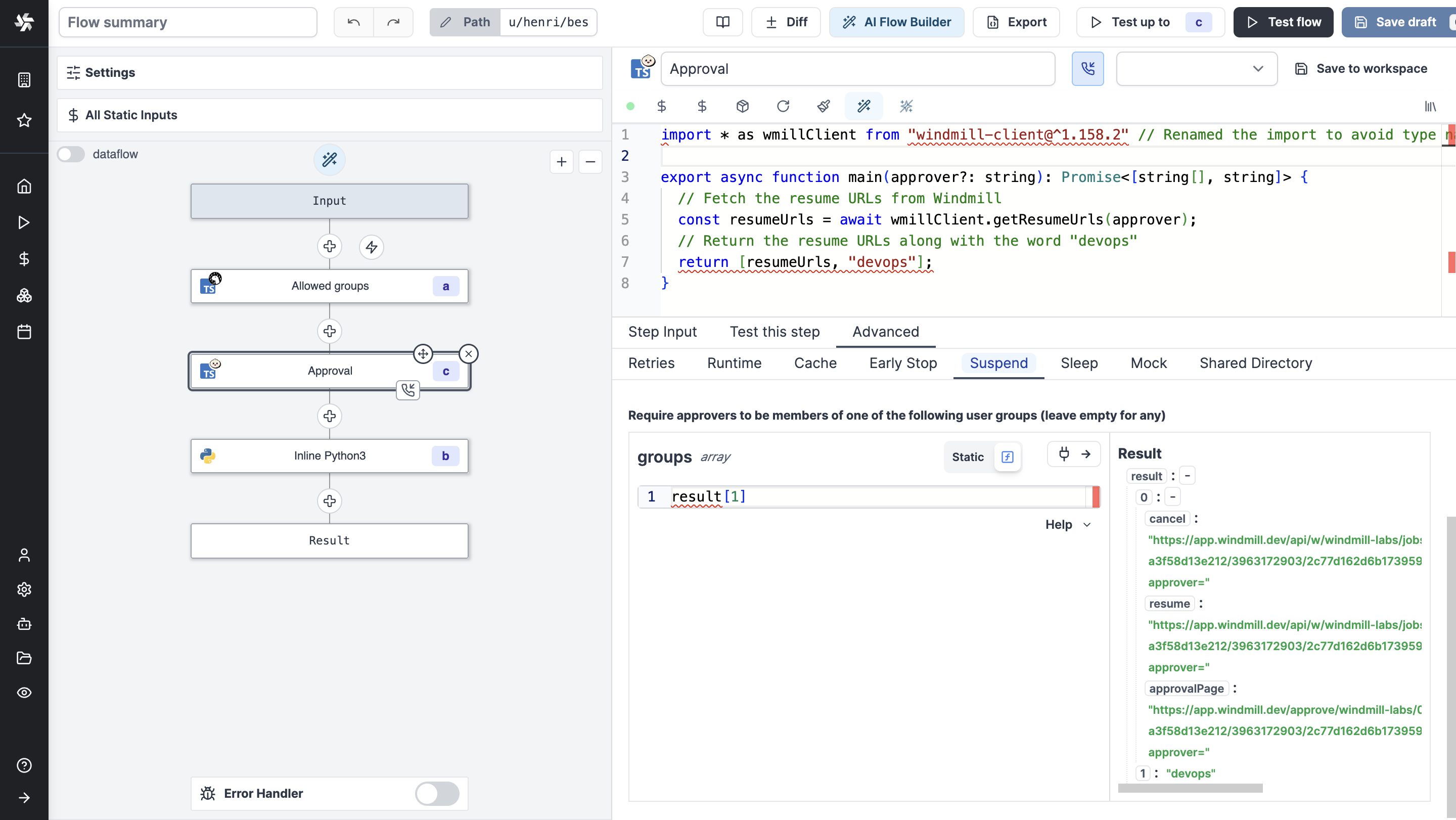 Approval group dynamic Approval group dynamic